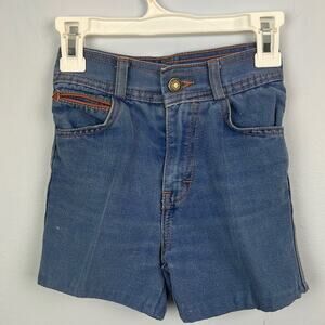 Vintage kids size 5 slim denim shorts
